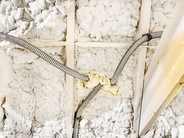 Crawl space insulation installation