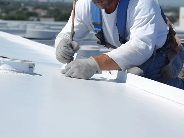 Roof foam coating application